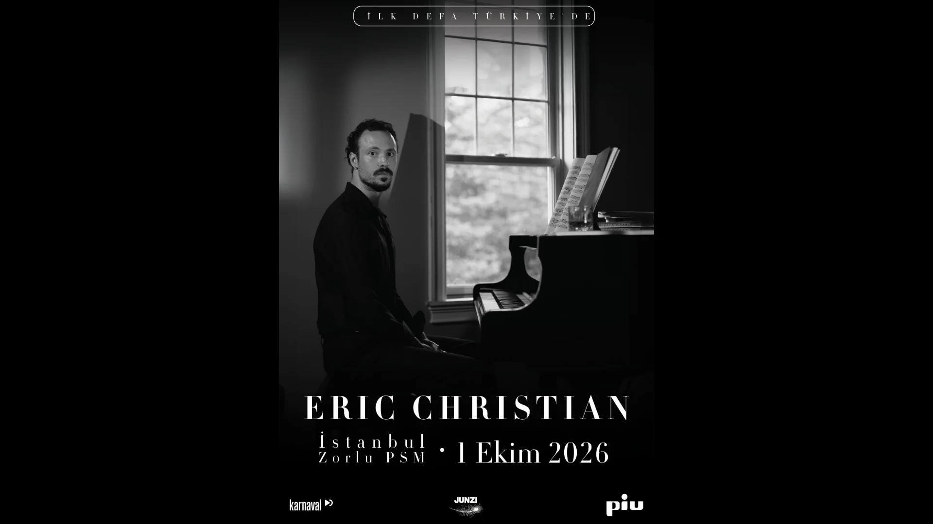Piyanist Eric Christian İlk Kez Türkiye'de Sahne Alıyor