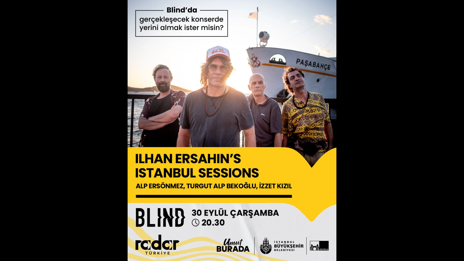 İlhan Erşahin's İstanbul Sessions 30 Eylül'de Blind'da