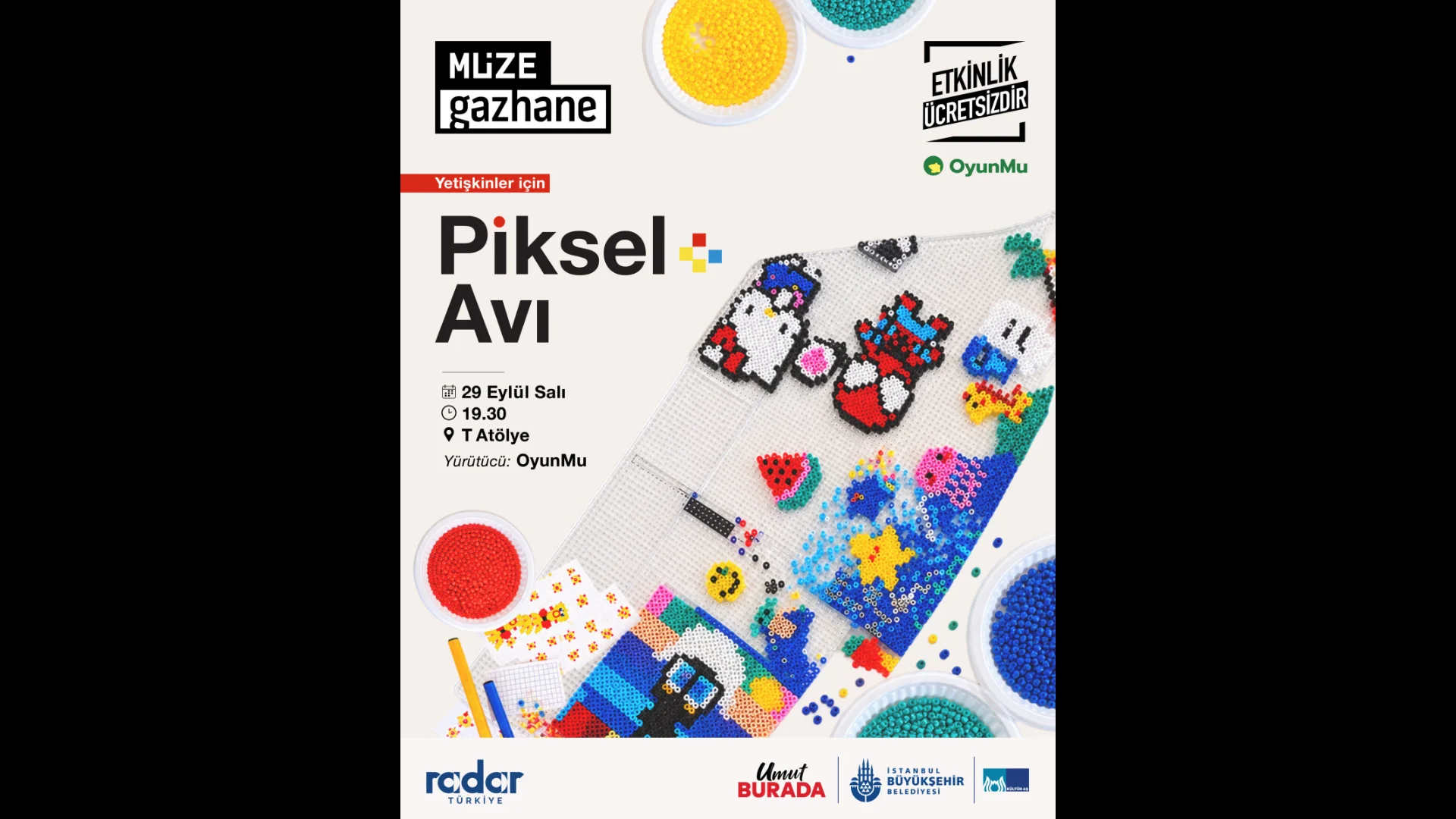 Piksel Avı Atölyesi 29 Eylül'de KÜLTÜR.İSTANBUL'da