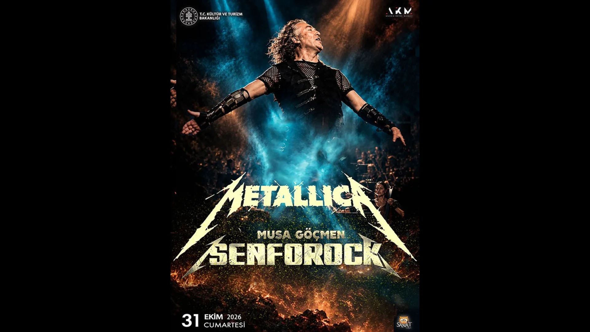 Musa Göçmen Senforock Metallica Konseriyle AKM'de
