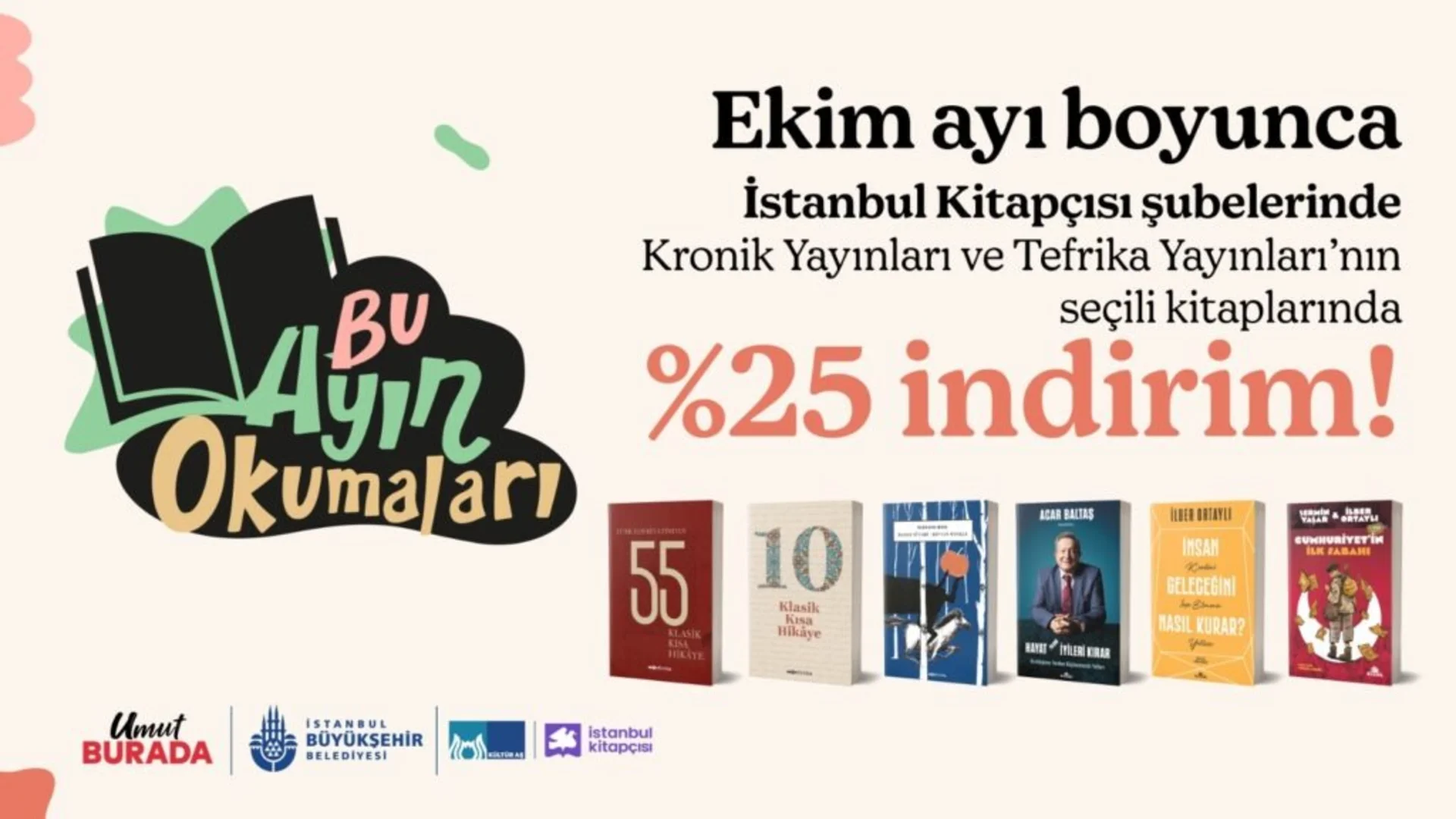 İstanbul Kitapçısı'ndan Ekim Ayına Özel %25 İndirim Fırsatı