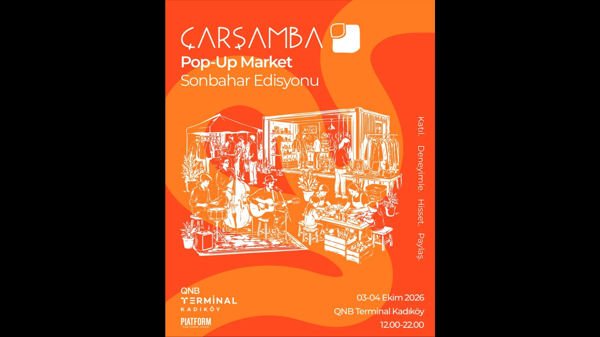 Çarşamba Pop-Up Market QNB Terminal Kadıköy'de Sonbahar Esintisi Sunuyor
