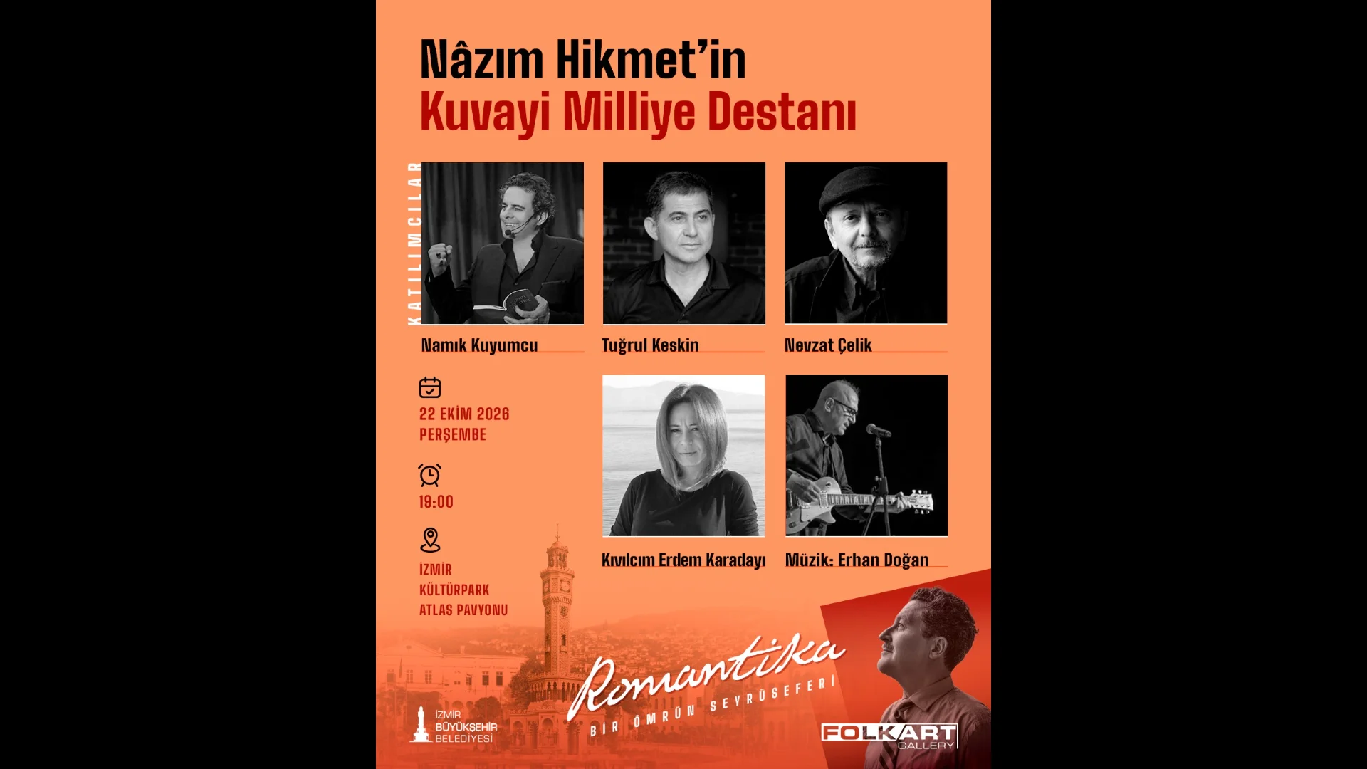 Folkart Gallery’de Nâzım Hikmet Sergisi Şiir ve Müzikle Devam Ediyor