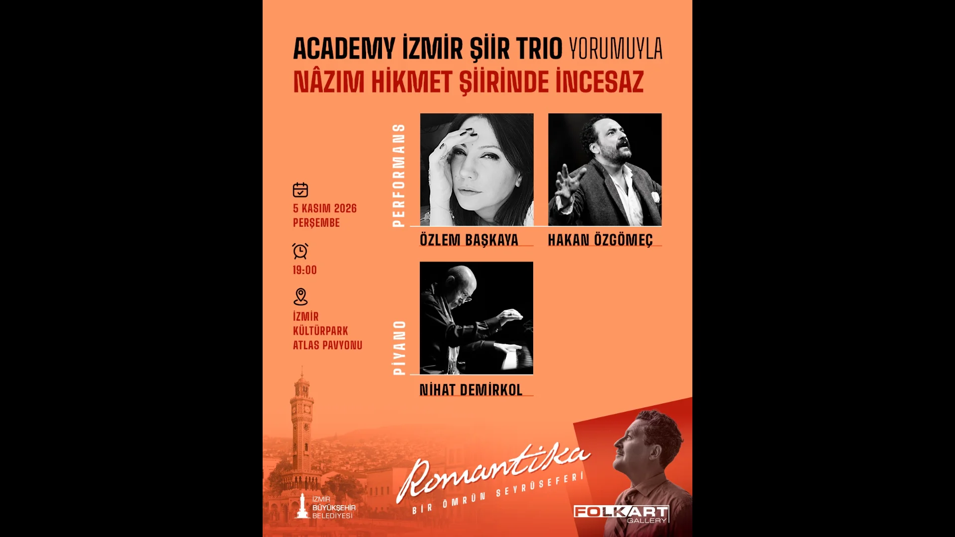 Folkart Gallery’de Nâzım Hikmet Sergisi Şiir ve Müzikle Devam Ediyor
